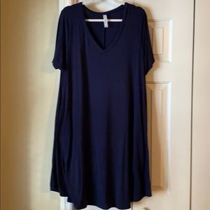Navy Blue Knit Dress